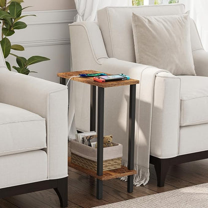 TUTOTAK Small Side Table, Narrow End Table, Skinny Sofa Table, Slim Nightstand - Image 4