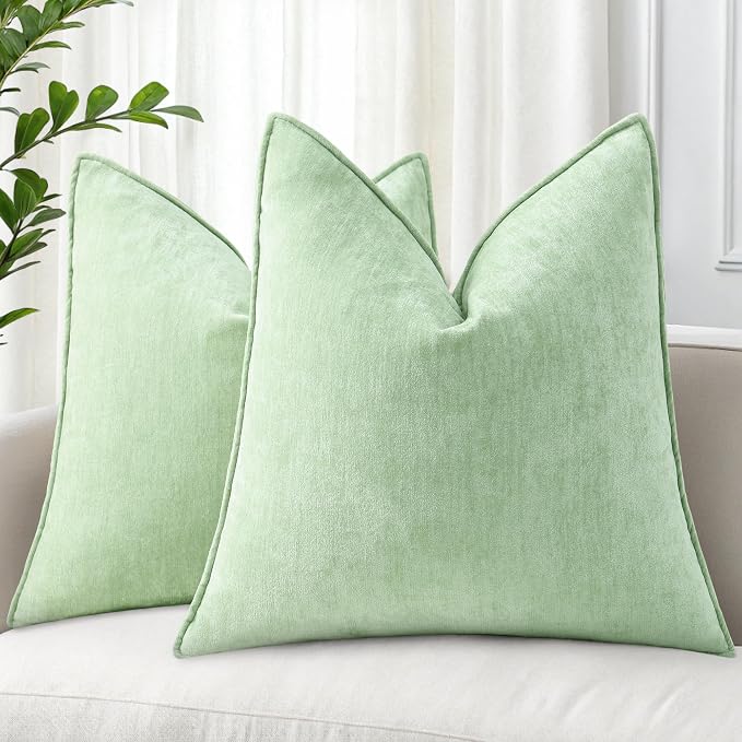 decorUhome Summer Couch Euro Sham Throw Pillow Covers 26x26 Set of 2, by decorUhome
