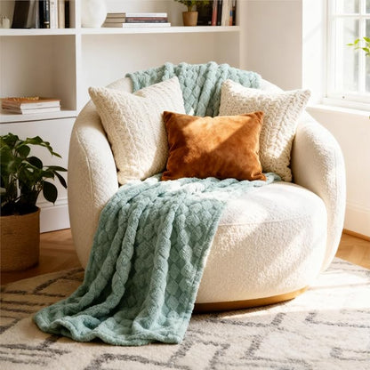 Bedsure GentleSoft Sage Green Throw Blanket - Image 8