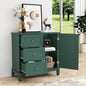 HLR Accent Cabinet with 3 Drawers and Door, Wooden Storage Cabinet with Shelves by HomeDeservesaRelaxLiving