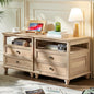 Joaxswe Farmhouse Nightstand Set of 2 by Joaxswe
