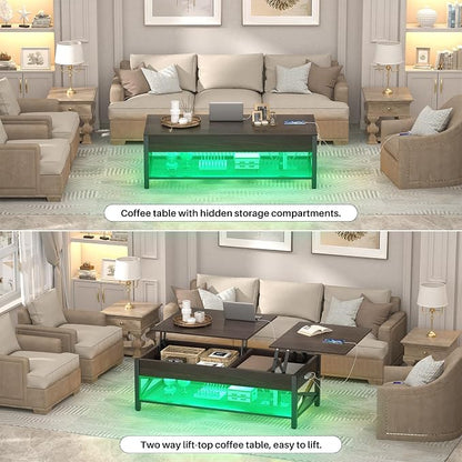 Aheaplus Coffee Table, Lift Top Coffee Table - Image 7