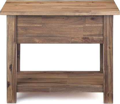 SIMPLIHOME Monroe Narrow Side Table – 14 inch Wide Solid Acacia Wood Narrow End - Image 10