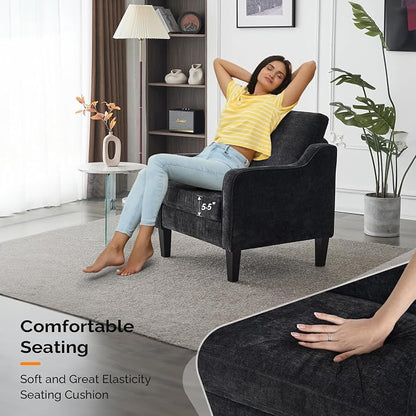 VINGLI Mid Century Modern Accent Chairs - Image 4