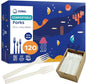 CORAL Ivory White 100% Compostable Forks - 120 Heavy Duty Forks (7.0 inch) - Break Resistant with Smooth Edges, Ocean Friendly Alternative to Plastic Silverware - Biodegradable & Disposable Forks