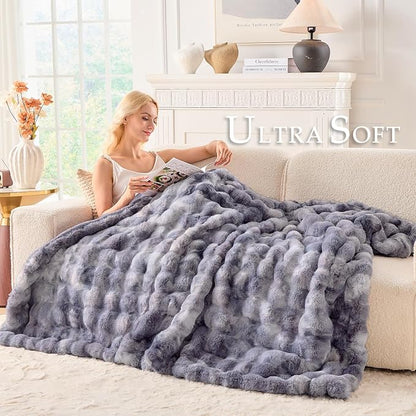 BENVWE Fluffy Faux Fur Throw Blanket - Image 3