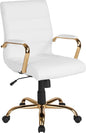 Flash Furniture Whitney Mid-Back Swivel LeatherSoft Desk Chair by FlashFurniture