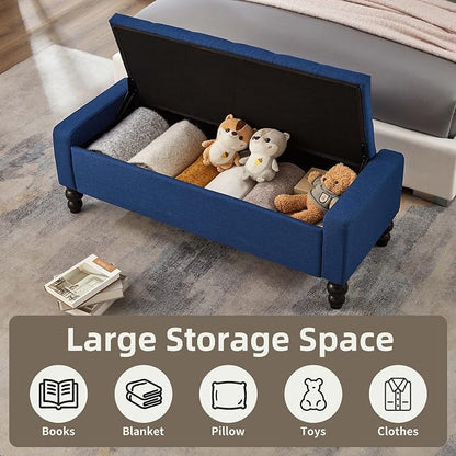 50" W Storage Ottoman Bench - Image 3