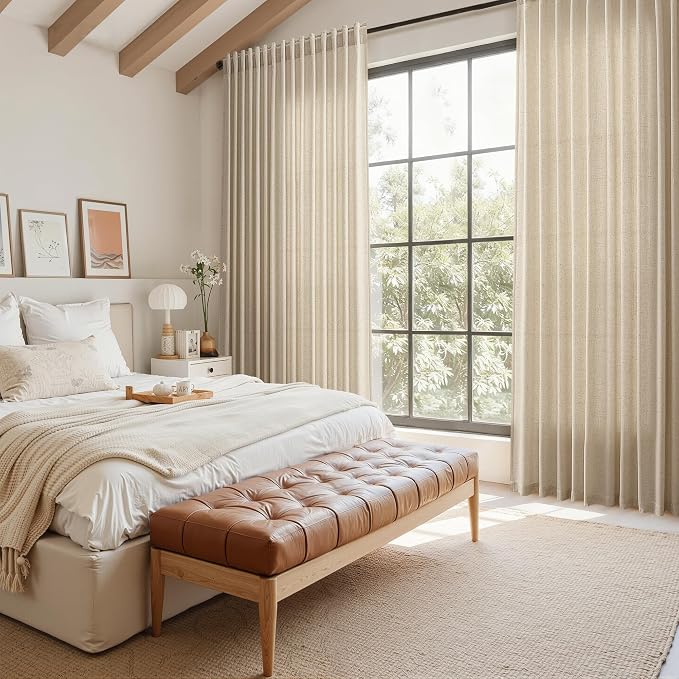 Taupe Burlywood Curtains 90 Inches Long - Image 8
