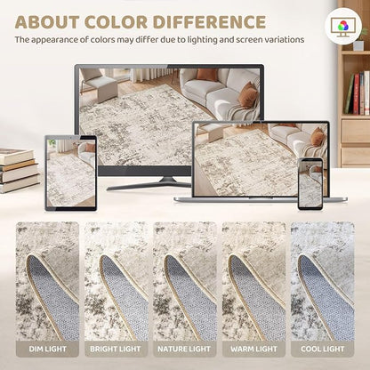 UERMEI 9x12 Area Rug Living Room Rugs - Image 6