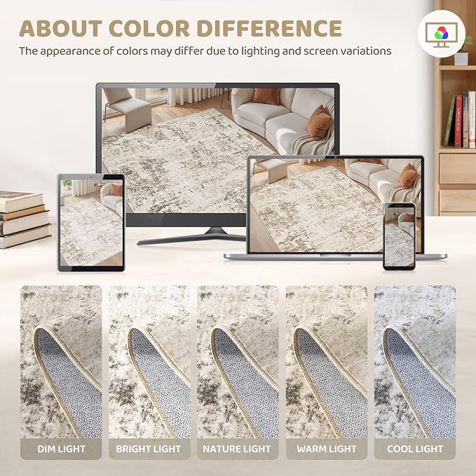 UERMEI 10x12 Washable Area Rug - Image 6