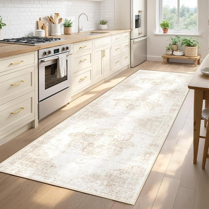 Runner Rug 2x8 Washable Rug, Vintage Boho Medallion Hallway Runner Non-Slip - Image 2