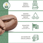 The Bean Organic Coffee Company Water Processed DECAF IL Chicco (Traditional Italian Roast), Dark Roast, Whole Bean Coffee, 5-Pound Bag