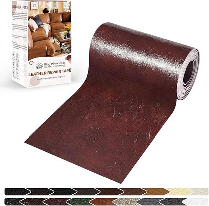 KING MOUNTAIN Leather Repair Patch, 4 x 63 Inches self Adhesive Leather Repair by ForABetterHomeLife