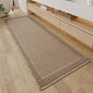 RESARE Waffle Bathroom Runner Rugs, Non Slip Boho Bath Mat 24"x72" Brown | Long by Resare