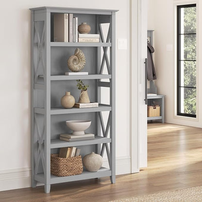 Bush Home Tall 5 Shelf Bookcase - Image 2