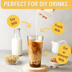 O's Bubble Boba Tea Kit - Bubble Tea Kit - All in One Boba Kit for Boba Tea Lovers - Boba Party Kit for Boba Drinks - Boba Kit for Kids - 6 Servings Includes Cups, Straws, Stirrer (Party Kit Variety Pack Upgrade)