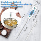 BOMATA 6 Pack Waterproof IPX7 Meat Thermometer Instant Read Food Thermometer with Long Probe for Water, Liquid, Kitchen Cooking, Grill,BBQ ! T101 X 6 Pcs (Black & Red & White)…