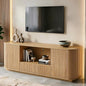 64" Fluted TV Stand for TVs up to 75 inch, Entertainment Center by Rumiiro