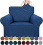 Stretch Chair Sofa Slipcover, Single Couch Cover, Classic Blue | 1-Piece by KEKUOU