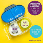 b.box Snack Containers for Kids, Toddler Snack Box Container, Reusable Small Bento Box for Lunch, School & Travel, Leak Proof, BPA free, Dishwasher Safe, Ages 4 months+ (Chill Out, 12oz capacity)
