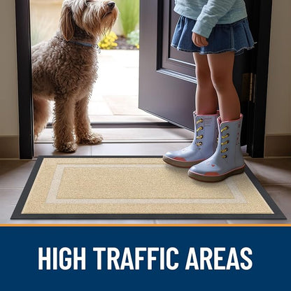 OLANLY Front Door Mat Outside 71x47, All-Season Heavy-Duty Rubber Doormat | - Image 7