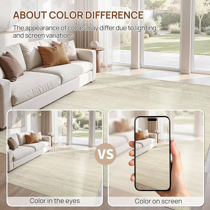 UERMEI 5x7 Washable Area Rug - Image 6