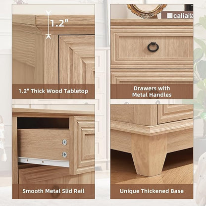 Joaxswe Farmhouse 5 Drawer Dresser - Image 7