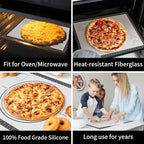 Silicone Baking Mat with Measurement, Non Stick Silicone Pastry Mat for Dough Rolling, Silicone Mat for Baking Macaron Pizza Cookies Pie Crust Oven, Silicone Bread Mat