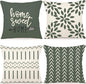 YCOLL Pillow Covers 18x18 Set of 4, Modern Sofa Throw Pillow Cover, Decorative by PillowCoversExpert