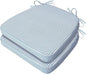 AAAAAcessories D-Shaped Chair Cushions, Machine-Washable Cover, Pinstripe Blue by AAAAAcessories
