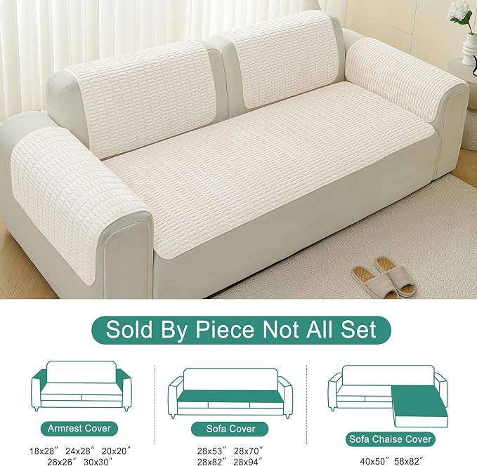 Foxdecor Couch Cover Sofa Cover Washable, Dog Bed Cover Couch Covers - Image 6