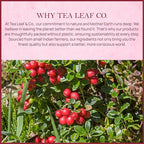 Tealeaf & Co. Cranberry Orange Black Tea Bags Blended with Fresh Herbs and Spices - Organic Black Tea Bags with Orange Peel, Star Anise & Hibiscus - Low Caffeine - Gluten Free - 50 Teabags