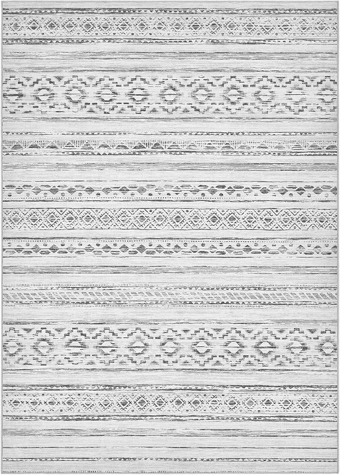 cotiled Boho 9x12 Area Rug for Living Room: Large Moroccan Washable Rug | Solve - Image 9