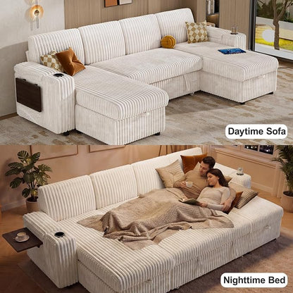 Vipbear 108" Modular Sectional Sleeper Sofa - Image 6