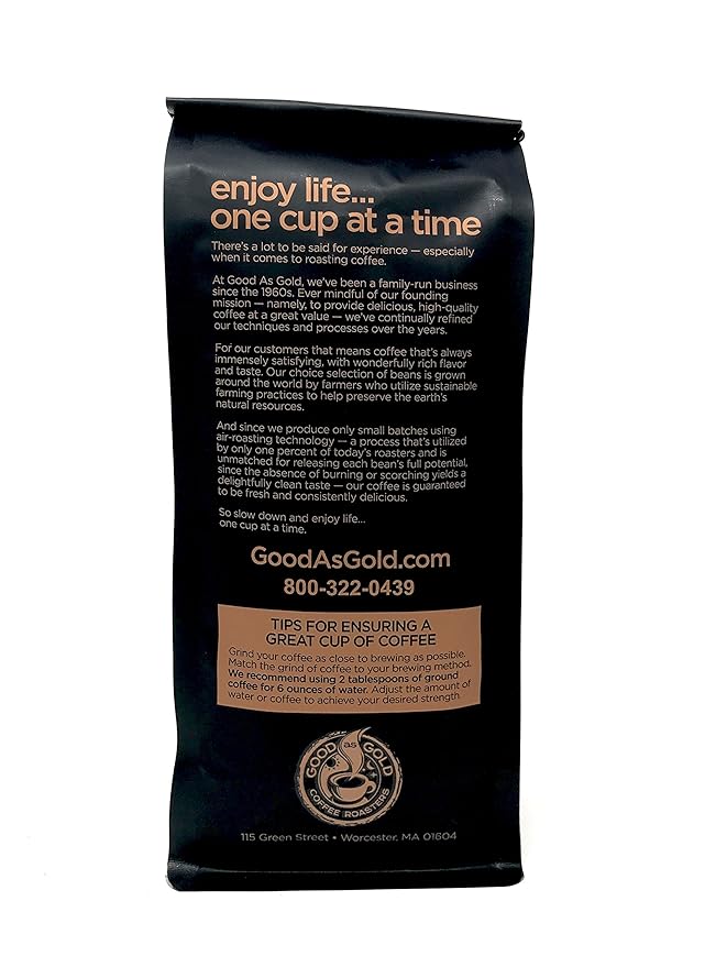 Colombian Supremo Coffee, Medium Roast, 12 Ounce Bag, Whole Bean - Good As Gold Coffee Roasters