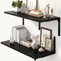 Fun Memories Floating Shelves for Wall, 12 Inch Deep Floating Shelves Set of 2 by FunMemories