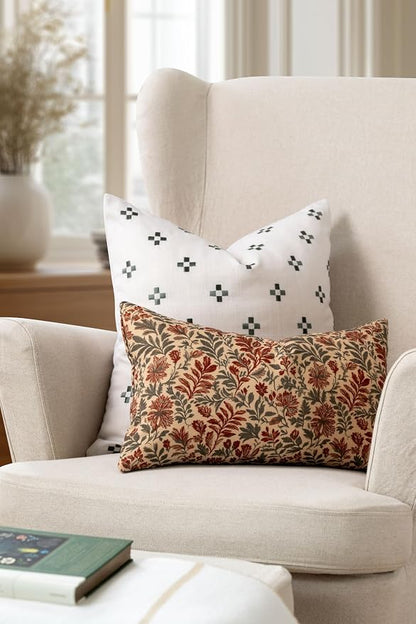Crumbs Home Modern Farmhouse California Casual Indoor Outdoor Lumbar Pillow - Image 2