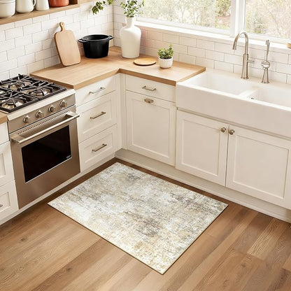 RELEANY Washable 2'x3' Abstract Area Rug - Image 3