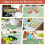 Silicone Baking Mat, 16 IN x 6 FT Free Cutting Baking Sheet,Non-Stick Reusable Dough & Pastry Mat,Non-Slip Silicone Mat Roll for Air Fryer Liner,Freeze Dryer,Oven Baking Pan,Kitchen Counter