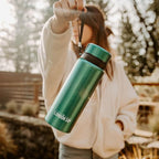 London Sip 25 oz Multi-Function Travel Mug and Tumbler Tea Infuser Water Bottle Fruit Infuser Flask Hot and Cold Double Wall Stainless Steel Coffee Thermos, Celestial Blue