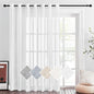 NICETOWN White Sheer Curtains for Sliding Glass Door, 100 Inch Curtains Grommet by NICETOWN