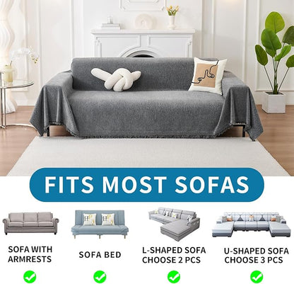 HAOMAIJIA Chenille Couch Cover Sofa Covers - Image 5