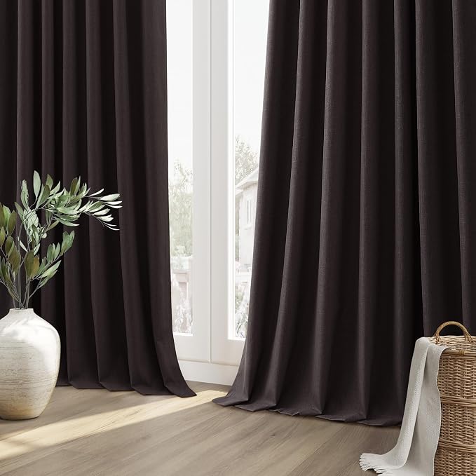 100% Blackout Curtains 102 Inch Length 2 Panels Set - Image 10