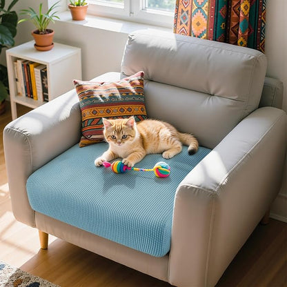 Hokway Stretch Couch Cushion Slipcovers Reversible Cushion Protector Slipcovers - Image 6