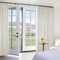 Extra Wide 92 Inch Pinch Pleat Linen 100% Blackout Curtains Natural 1 Panel | 2 by Twodrapes