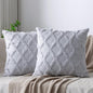 Set of 2 Soft Moroccan Throw Pillow Covers 16x16 Inch Plush Boho Decorative by Cozoomy
