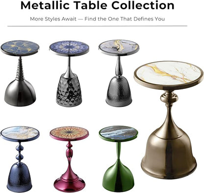 Homes: Inside + Out Halric Modern 25" Tall Round End Table - Image 8