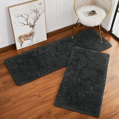 Chicrug Soft Runner Rug for Bedroom Living Room Plush Fluffy Rug 2x3 | Shag - Image 3
