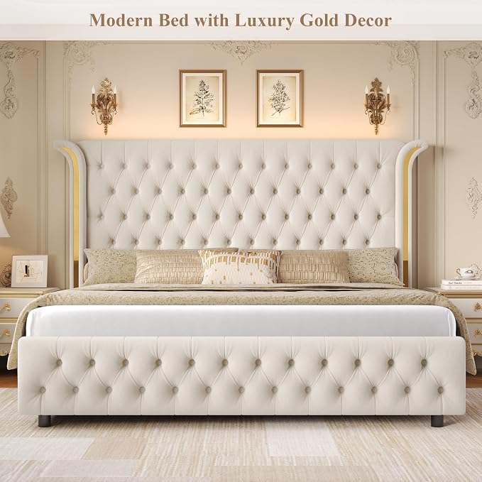 Keyluv King Smart LED Bed Frame - Image 3